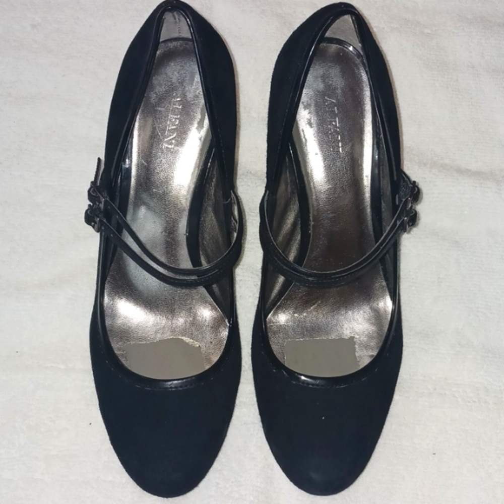 Alfani Black Heels with Silver Accents